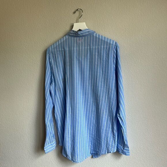 Picket Anthro brand button down shirt Sz L impeccable - Picture 2 of 9